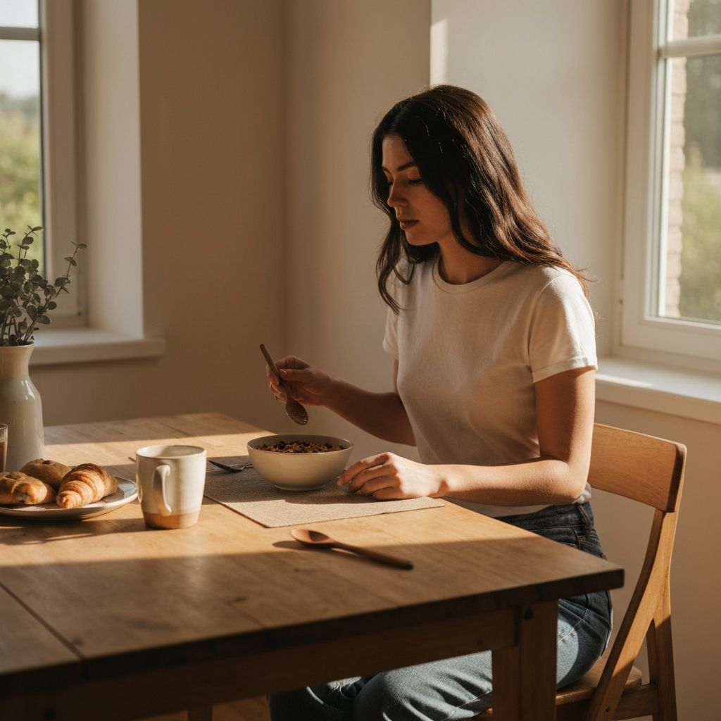 Morning routine with supplements